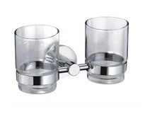 【廠家直銷供應高檔雙杯架杯碟不銹鋼杯碟玻璃杯碟衛生間雙杯20084D】價格,廠家,圖片,其他水暖衛浴五金,溫州市龍珠潔具-